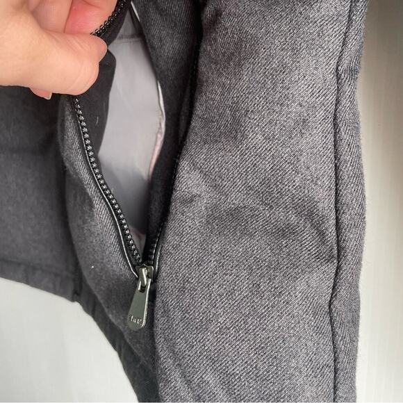 Alp-n-rock Chamonix down quilted bomber jacket steel grey and Swiss red size S - Picture 8 of 13